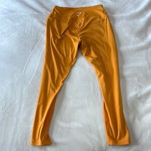 Gymshark Orange Leggings Soft Stretchy Tapered